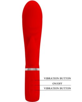 PRETTY LOVE – VIBRATORE MULTIFUNZIONE G-SPOT PRESCOTT ROSSO