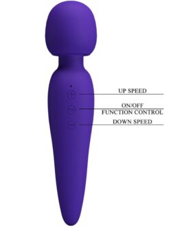 PRETTY LOVE – MASSAGGIATORE MEREDITH 12 MODALIT DI VIBRAZIONE VIOLA