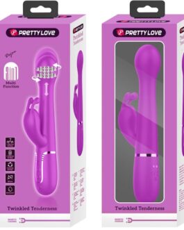 PRETTY LOVE – VIBRATORE DEJON RABBIT 3 IN 1 VIOLA MULTIFUNZIONE