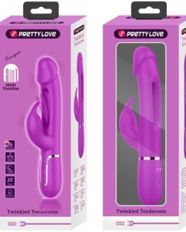 PRETTY LOVE – VIBRATORE DEJON RABBIT 3 IN 1 MULTIFUNZIONE FUCSIA
