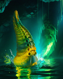 EPIC – DILDO TENTACOLO VERDE CETUS DI GRANDI DIMENSIONI