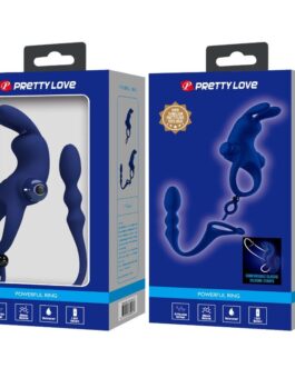 PRETTY LOVE – AYAD ANELLO VIBRATORE RABBIT CON SPINA BLU