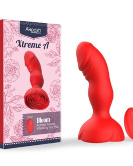 ARMONY – EXTREME A BLOOM VIBRATORE ROSE E TELECOMANDO PLUG ANALE ROSSO
