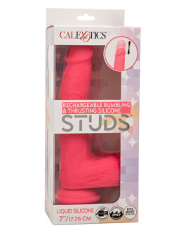 CALEXOTICS – STUDS VIBRATORE REALISTICO 10 VIBRAZIONI ROSA