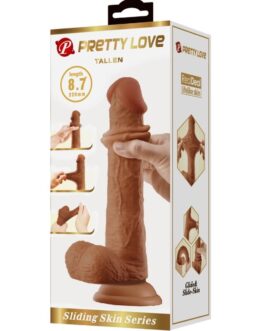 PRETTY LOVE – DILDO REALISTICO ALTO 22 CM MARRONE