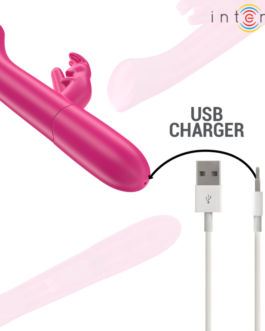 INTENSE – JULIETA VIBRATORE CONIGLIO 18,6 CM 10 VIBRAZIONI ROSA