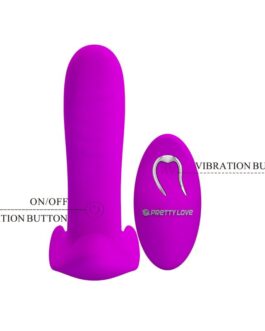 PRETTY LOVE – MASSAGGIATORE E VIBRATORE 12 VIBRAZIONI TELECOMANDO VIOLA