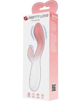 PRETTY LOVE – VIBRATORE PUNTO G LUMINOSO + STIMOLATORE CLITORIDEO 30 VIBRAZIONI ROSA