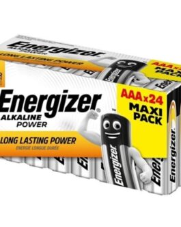 ENERGIZER – BATTERIA ALCALINICA AAA LR03 SCATOLA*24 (3 SCATOLE*8 BATTERIE)