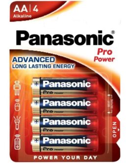 PANASONIC – BATTERIA ALCALINE AA PRO POWER LR6 BLISTER*4