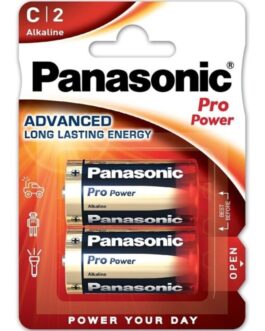 PANASONIC – BATTERIA ALCALINA PRO POWER C LR14 BLISTER*2