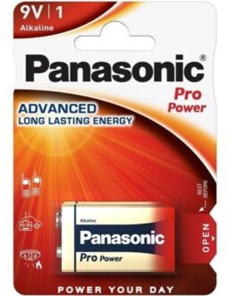 PANASONIC – BATTERIA ALCALINA PRO POWER 9V LR61 BLISTER*1