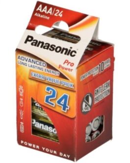 PANASONIC – BATTERIA ALCALINE AAA PRO POWER LR03 CONFEZIONE*24