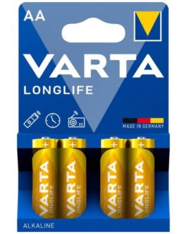 VARTA – BATTERIA ALCALINICA LONGLIFE AA LR6 BLISTER*4
