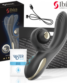 IBIZA - VIBRATORE TWISTER CON STIMOLATORE CURVA E VIBRO-ROTAZIONE