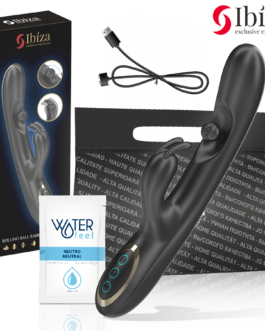 IBIZA – POTENTE VIBRATORE RABBIT CON PERLA ROTANTE MASSAGGIANTE