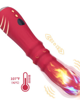 ARMONY – DILDO VIBRATORE STIMOLATORE PUNTO A TERMOREGOLABILE ROSSO