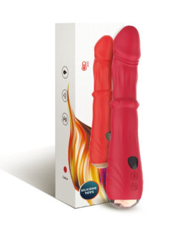 ARMONY – DILDO VIBRATORE STIMOLATORE PUNTO A TERMOREGOLABILE ROSSO