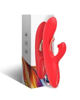 ARMONY – VIBRATORE STIMOLATORE PUNTO G E CLITORIDE CON LINGUA OSCILLANTE ROSSO
