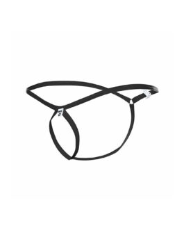 MOB – TANGA NEGRO CON FORMA DE LAGRIMA TALLA S/M