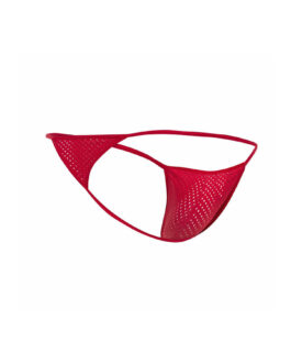 MOB – V-STRING DE MICROFIBRA ROJA TALLA S/M