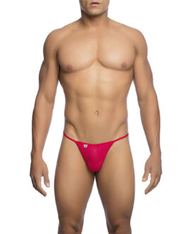 MOB – V-STRING DE MICROFIBRA ROJA TALLA S/M