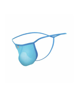 MOB – TANGA TRANSPARENTE CON FORMA DE T AQUA TALLA S/M