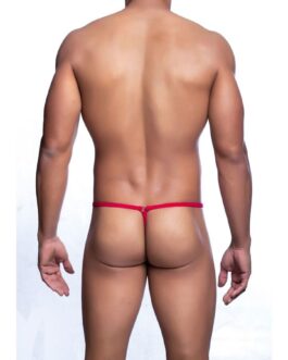 MOB – TANGA ROJO CON FORMA DE LAGRIMA TALLA S/M