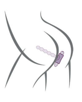ROCKS-OFF – PETITE SENSATIONS PEARLS PLUG ANALE VIBRATORE NERO