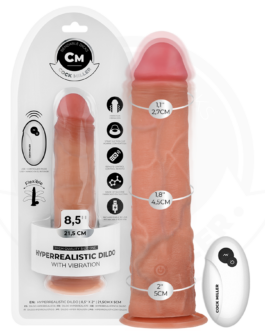 COCK MILLER – DILDO REALISTICO CON VENTOSA E VIBRAZIONE CON TELECOMANDO 21,5 CM
