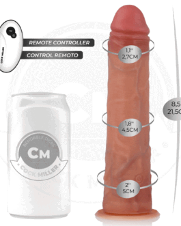 COCK MILLER – DILDO IPERREALISTICO CON VENTOSA E SPINTA CON TELECOMANDO 21,5 CM