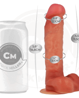 COCK MILLER – DILDO ARTICOLABILE IPERREALISTICO 14,8 CM