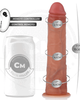 COCK MILLER – DILDO IPERREALISTICO CON VENTOSA E SPINTA CON TELECOMANDO 19,5 CM