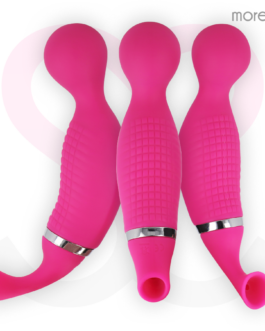 MORESSA – KIRK DUO ASPIRAZIONE + MASSAGGIATORE MULTI-PERFORMANCE IN SILICONE PREMIUM RICARICABILE