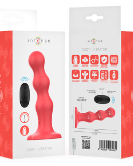 INTENSE – CODY VIBRATORE CON VENTOSA TELECOMANDO ROSSO