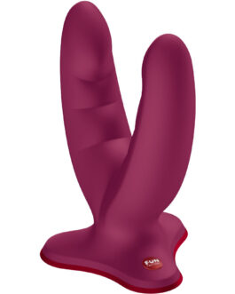 FUN FACTORY - RYDE DOPPIO DILDO ROSSO VINO