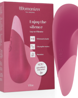 WOMANIZER – VIBE LAY-ON VIBRATORE SILENZIOSO ROSA SCURO