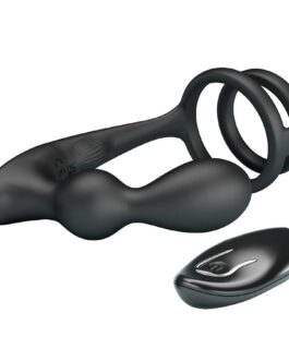 MR PLAY – PLUG ANALE VIBRANTE CON ANELLO PER PENE E TELECOMANDO