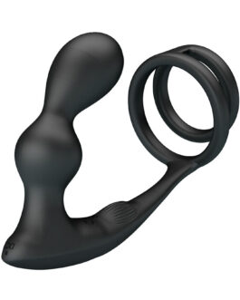 MR PLAY – PLUG ANALE VIBRANTE CON ANELLO PER PENE E TELECOMANDO
