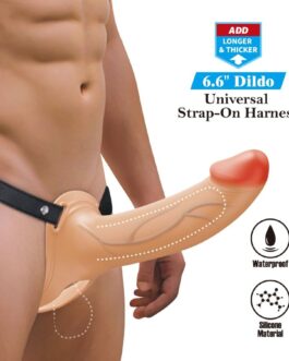 PRETTY LOVE – LANDON STRAP-ON VIBRANTE PELLE CHIARA
