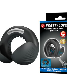 PRETTY LOVE – QUENTIN ANELLO PER PENE CON STIMOLATORE TESTICOLARE