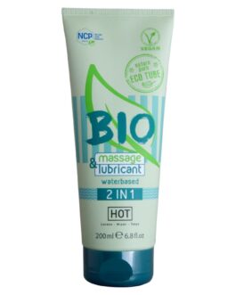 HOT – BIO MASSAGGIO E LUBRIFICANTE A BASE D’ACQUA 2 IN 1 200 ML