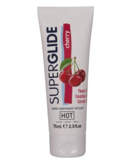 HOT – SUPERGLIDE LUBRIFICANTE COMMESTIBILI A BASE D’ACQUA CILIEGIA 75 ML