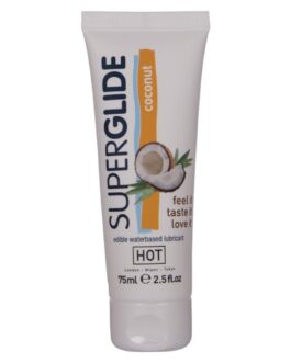 HOT – SUPERGLIDE LUBRIFICANTE COMMESTIBILI A BASE D’ACQUA DI COCCO 75 ML