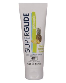 HOT – SUPERGLIDE LUBRIFICANTE COMMESTIBILI A BASE D’ACQUA ANANAS 75 ML