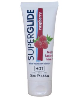 HOT – SUPERGLIDE LUBRIFICANTE COMMESTIBILI A BASE D’ACQUA LAMPONE 75 ML