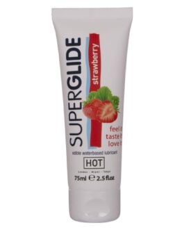 HOT – SUPERGLIDE LUBRIFICANTE COMMESTIBILI A BASE D’ACQUA FRAGOLA 75 ML