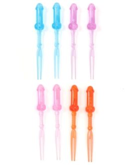 DIABLO PICANTE - SPIEDINI DI PENE COLORATI 8 UNITÀ
