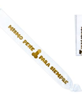 DIABLO PICANTE – FASCIA BIANCA CON PENE METALLIZZATO