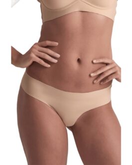 BYE-BRA – PACK 2 TANGAS INVISIBLES BEIGE Y NEGRO TALLA S